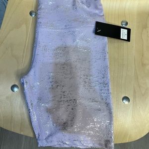 Cute lilac workout biker short